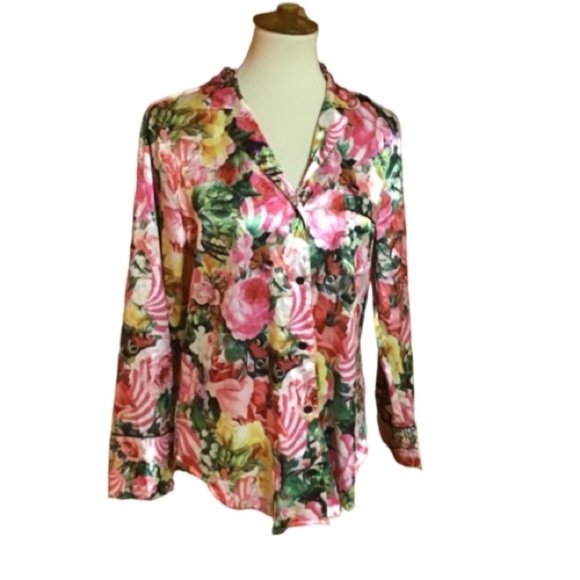 3 for 20 $ bundle VS Mary Katrantzou bright floral top - Picture 1 of 7